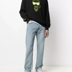 Karl Lagerfeld K/Ikonik crew-neck sweatshirt