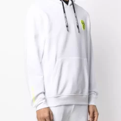 Karl Lagerfeld K/Ikonic logo-patch cotton hoodie