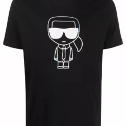 Karl Lagerfeld Ikonik metallic sheen T-shirt
