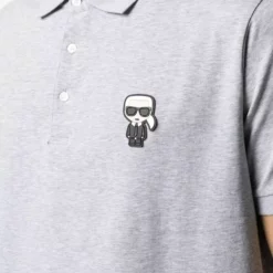 Karl Lagerfeld Ikonik patch polo shirt