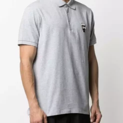 Karl Lagerfeld Ikonik patch polo shirt