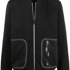 Karl Lagerfeld mesh-pocket bomber jacket