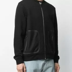 Karl Lagerfeld mesh-pocket bomber jacket