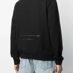 Karl Lagerfeld mesh-pocket bomber jacket