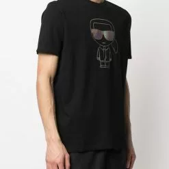 Karl Lagerfeld Karl holographic print T-shirt