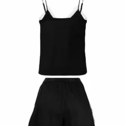 Karl Lagerfeld lace-trim pajama set