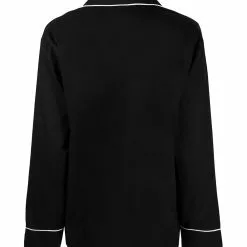 Karl Lagerfeld logo embroidered pajama top