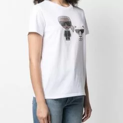 Karl Lagerfeld crystal-embellished Karl T-shirt