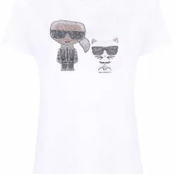 Karl Lagerfeld crystal-embellished Karl T-shirt