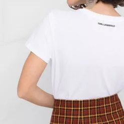 Karl Lagerfeld crystal-embellished Karl T-shirt