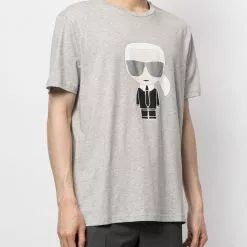 Karl Lagerfeld K/Ikonic-print cotton T-shirt