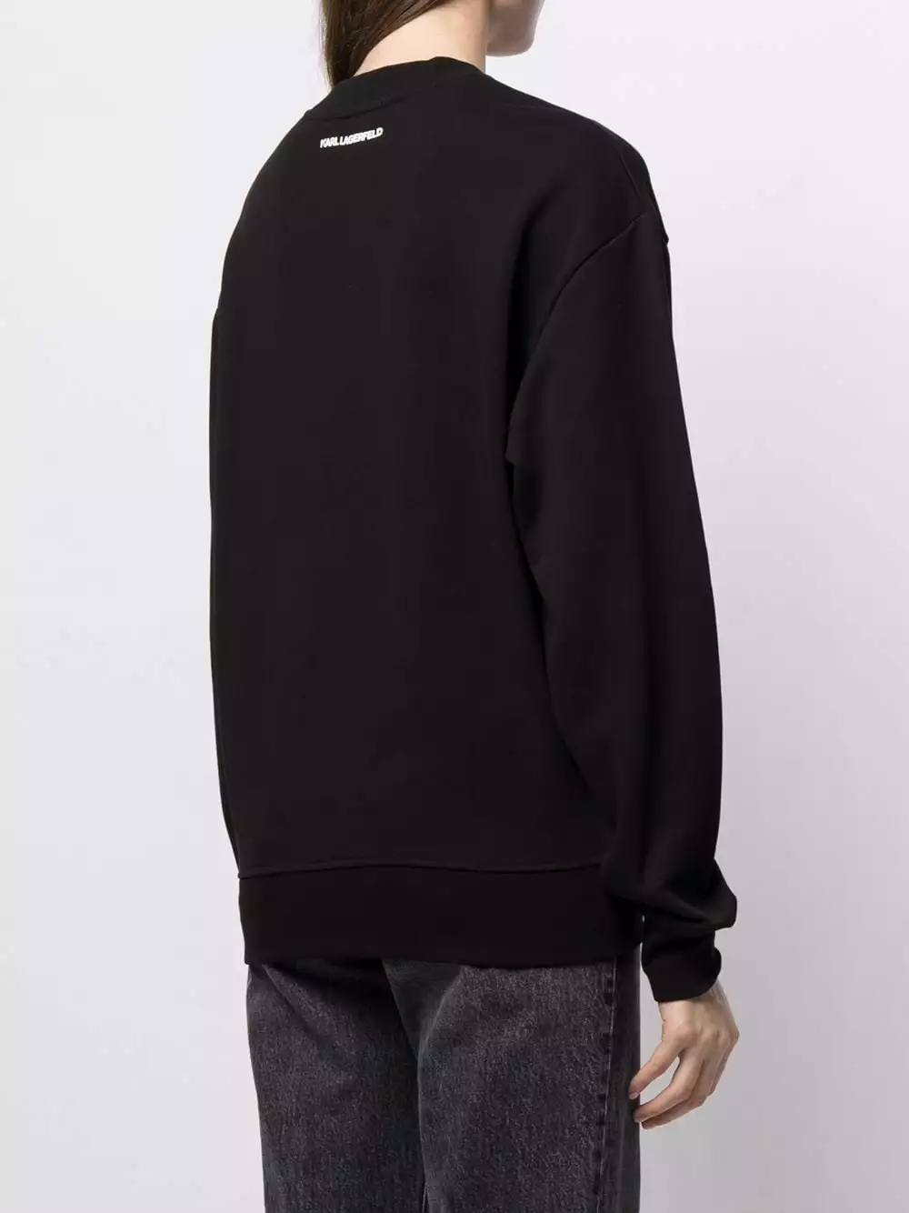 Karl Lagerfeld logo-print organic-cotton sweatshirt
