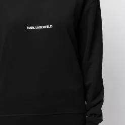 Karl Lagerfeld logo-print organic-cotton sweatshirt