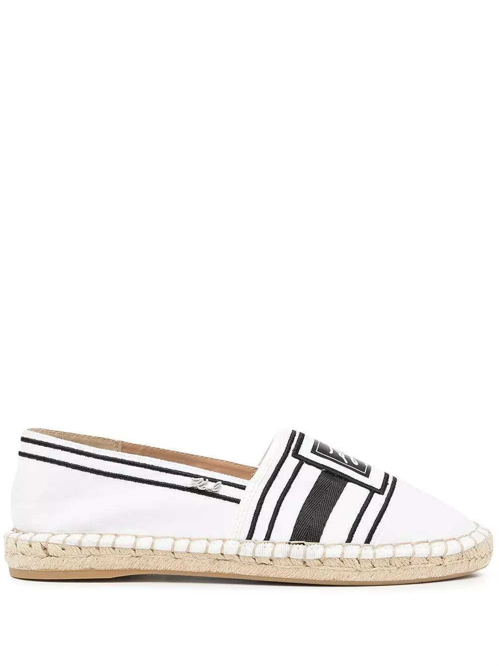 Karl Lagerfeld Kamini logo contrast espadrilles