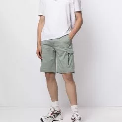 Karl Lagerfeld logo-print stretch-cotton cargo shorts