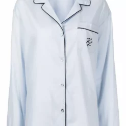 Karl Lagerfeld embroidered-logo pyjama set