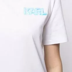Karl Lagerfeld logo-patch cotton T-Shirt