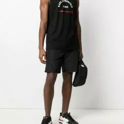 Karl Lagerfeld logo-patch knee-length shorts