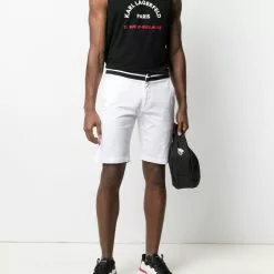 Karl Lagerfeld ribbed trim shorts
