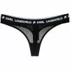 Karl Lagerfeld logo-waistband thong