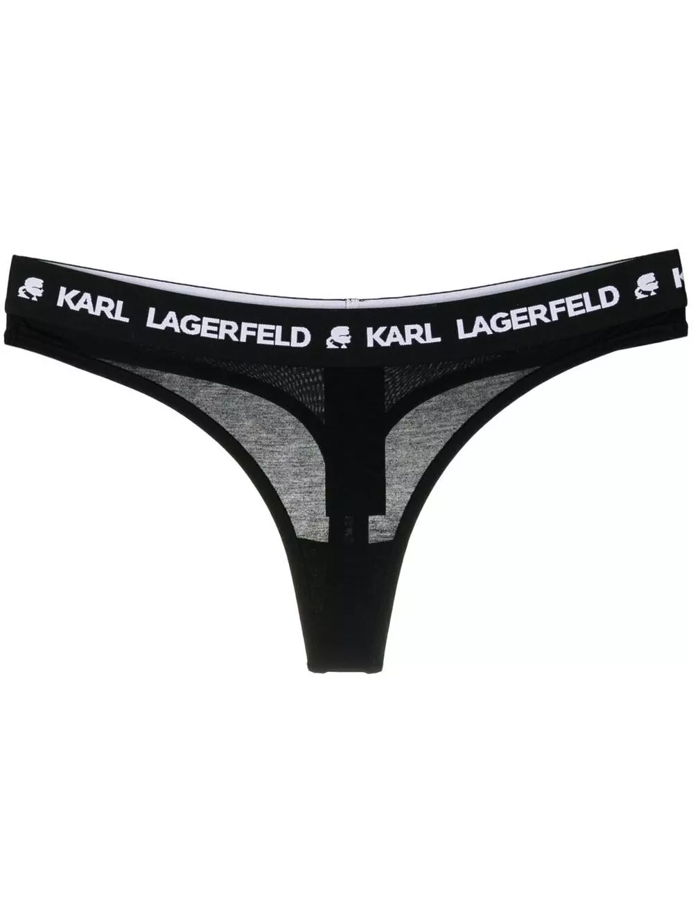 Karl Lagerfeld logo-waistband thong