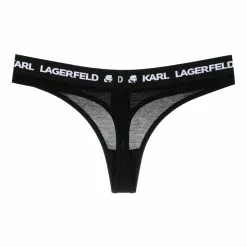 Karl Lagerfeld logo-waistband thong