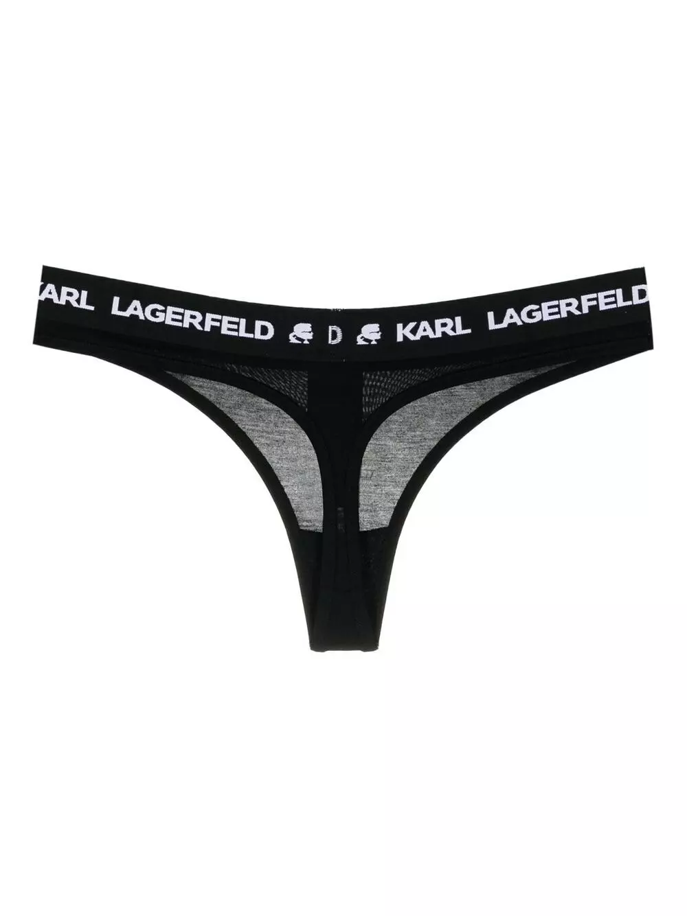 Karl Lagerfeld logo-waistband thong