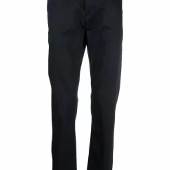 Karl Lagerfeld contrasting-waistband straight-leg trousers