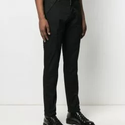 Karl Lagerfeld embroidered-logo cargo trousers