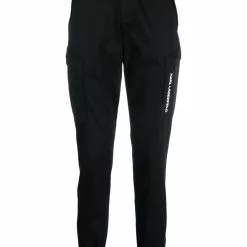 Karl Lagerfeld embroidered-logo cargo trousers