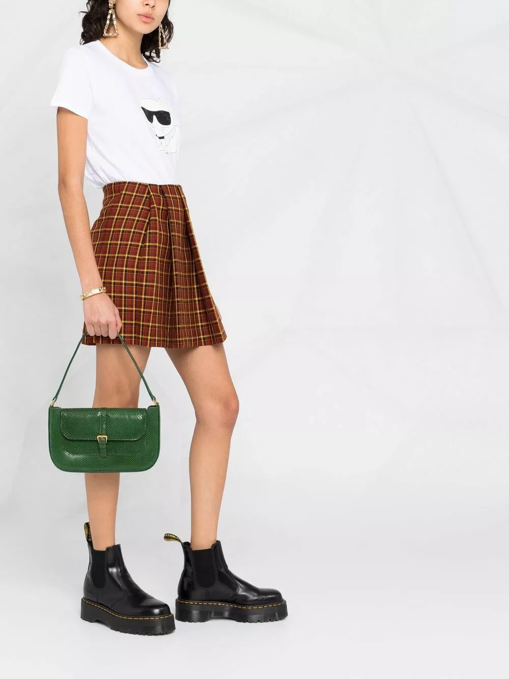 Karl Lagerfeld sequin cat print T-shirt