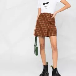 Karl Lagerfeld sequin cat print T-shirt