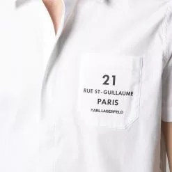 Karl Lagerfeld logo-pocket short-sleeve shirt
