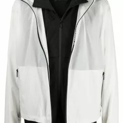 Karl Lagerfeld layered hooded jacket