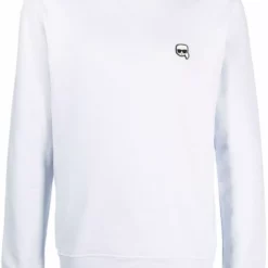 Karl Lagerfeld Ikonik rubberpatch organic cotton sweatshirt