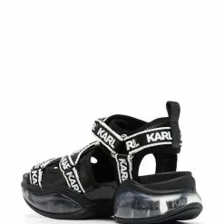 Karl Lagerfeld logo-print strappy sandals