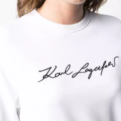 Karl Lagerfeld signature logo print sweatshirt
