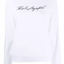 Karl Lagerfeld signature logo print sweatshirt