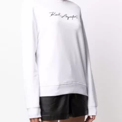 Karl Lagerfeld signature logo print sweatshirt