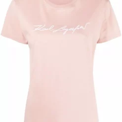 Karl Lagerfeld signature logo print T-shirt