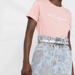 Karl Lagerfeld signature logo print T-shirt