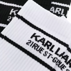 Karl Lagerfeld logo sports socks 2-pack