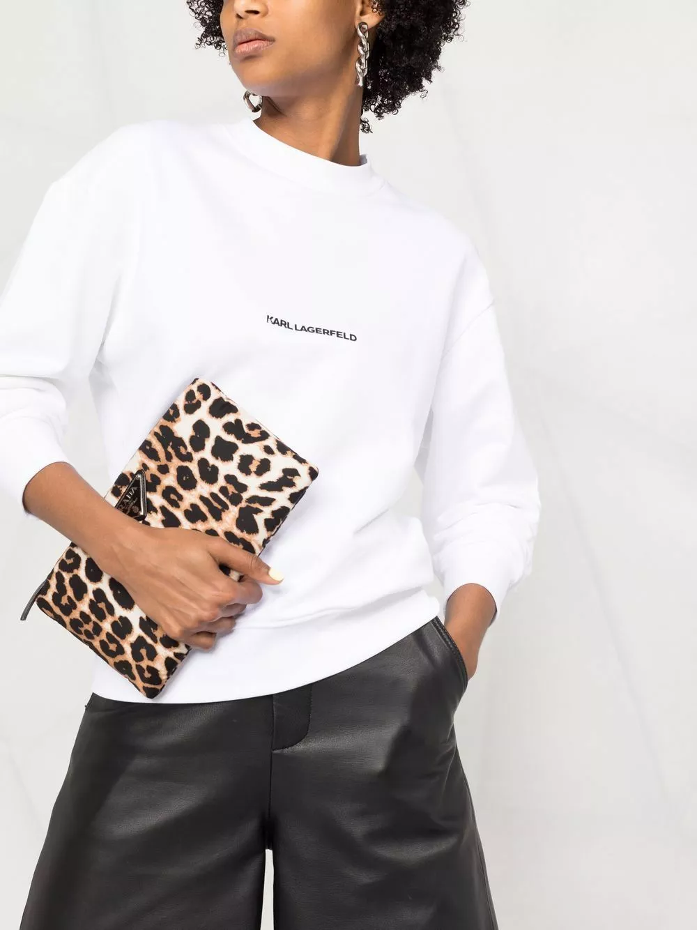 Karl Lagerfeld embroidered logo sweatshirt