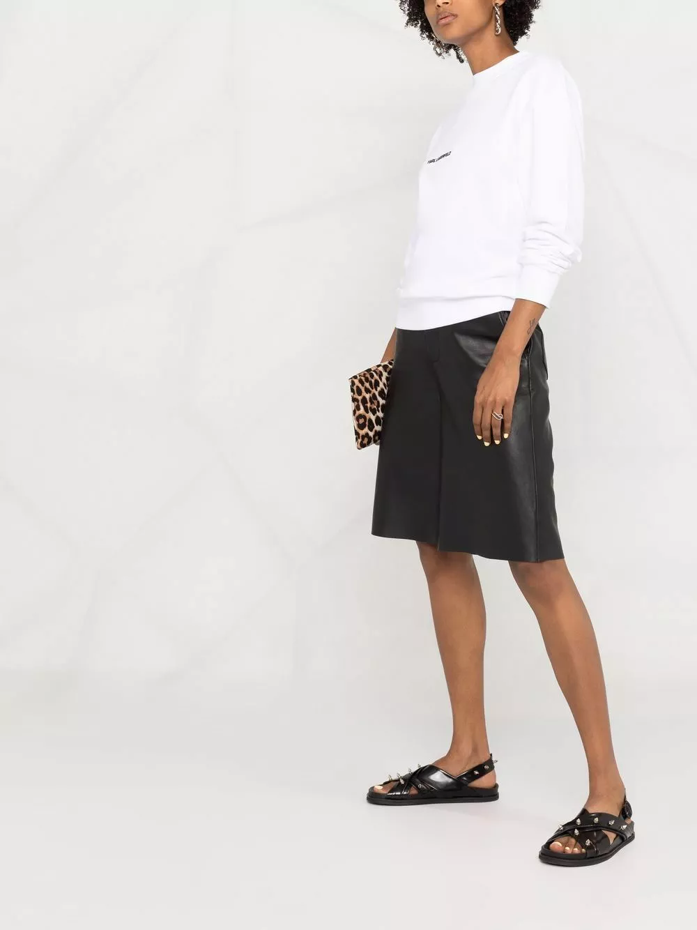 Karl Lagerfeld embroidered logo sweatshirt