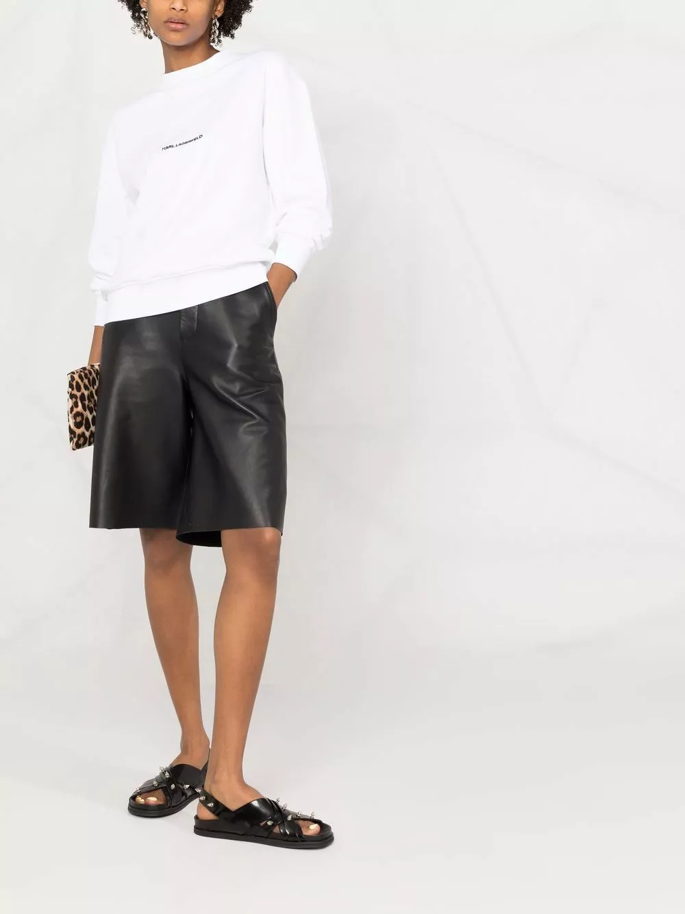 Karl Lagerfeld embroidered logo sweatshirt