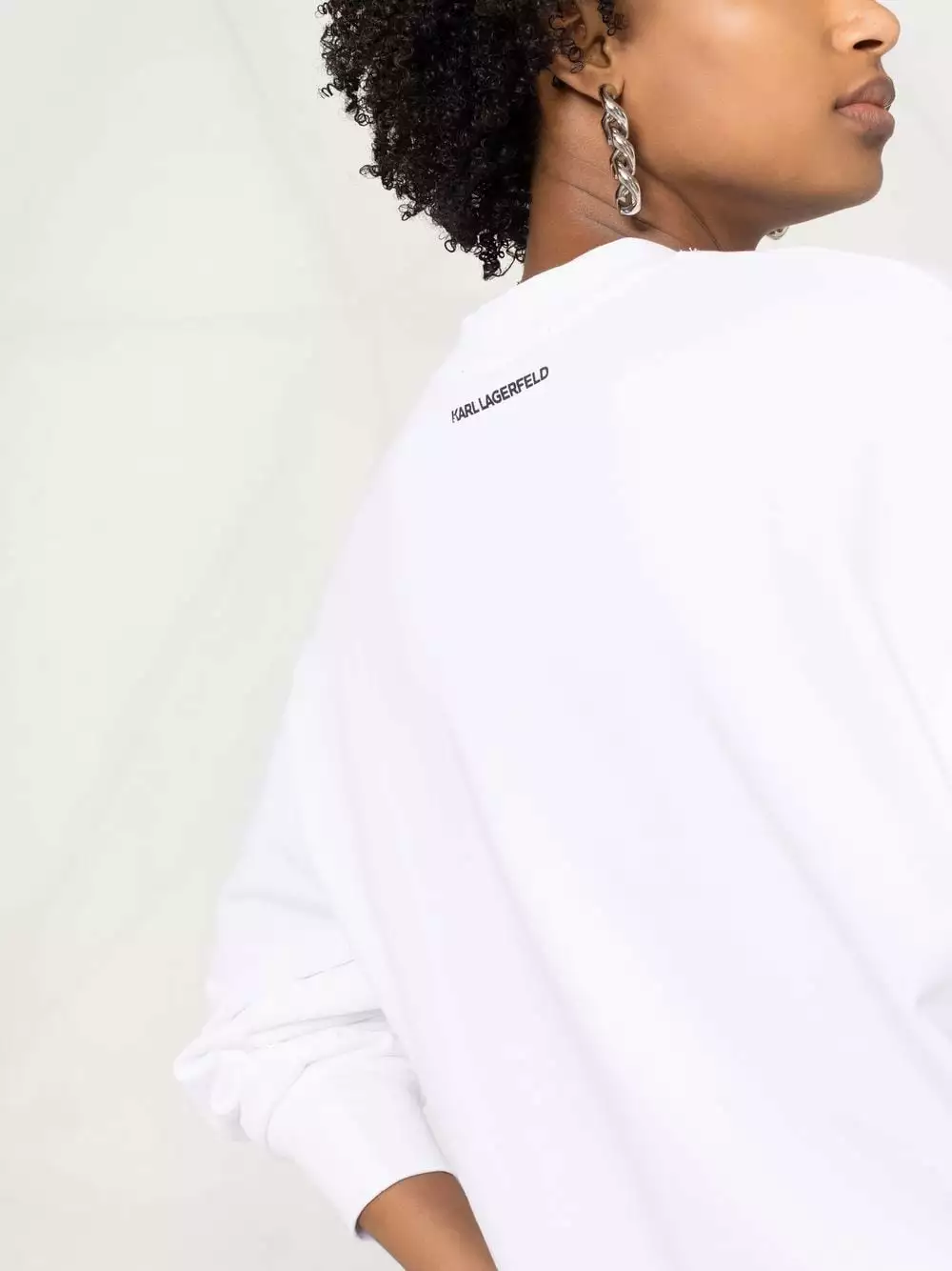 Karl Lagerfeld embroidered logo sweatshirt