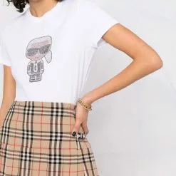 Karl Lagerfeld Ironik Karl gem-embellished T-shirt