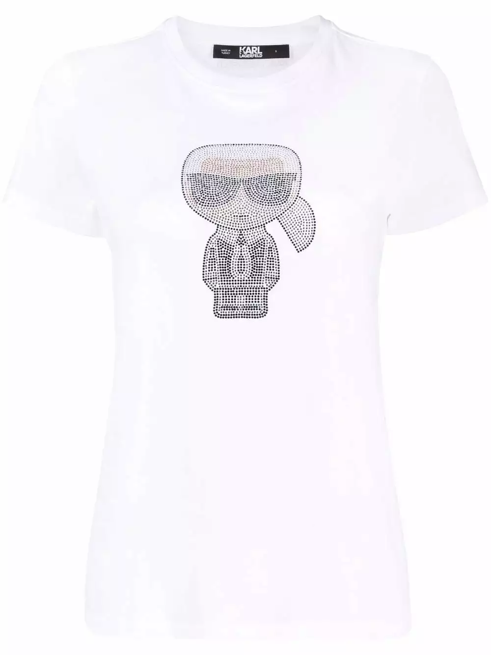Karl Lagerfeld Ironik Karl gem-embellished T-shirt
