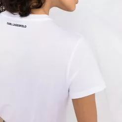 Karl Lagerfeld Ironik Karl gem-embellished T-shirt