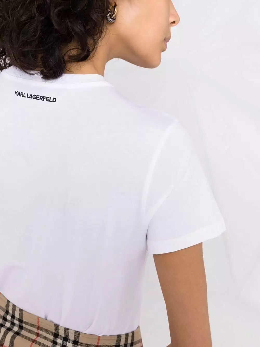 Karl Lagerfeld Ironik Karl gem-embellished T-shirt